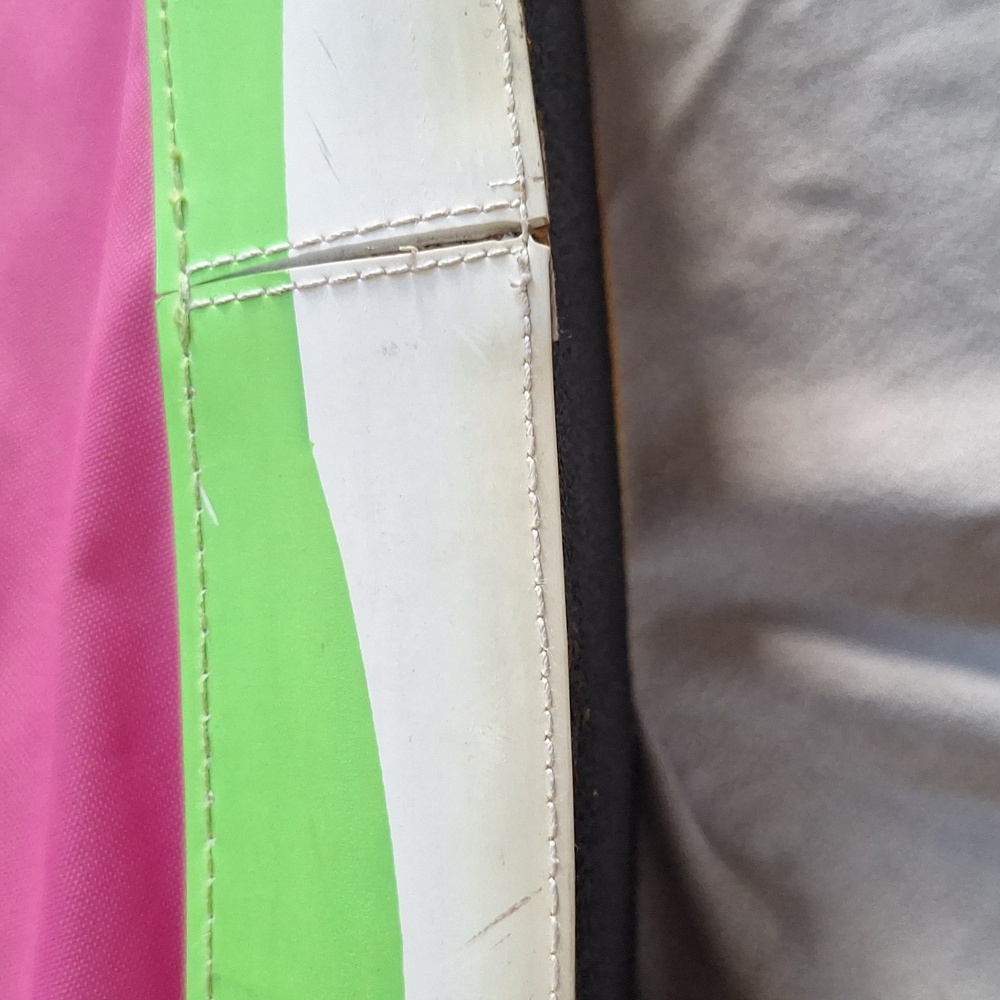Pink and Green Women's Shoulder Bag - Picture 10 of 11